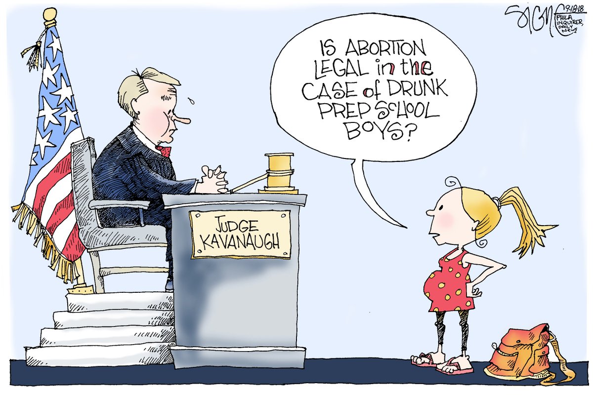Signe Wilkinson on Twitter: "When Supreme Court Justice Brett Kavanaugh