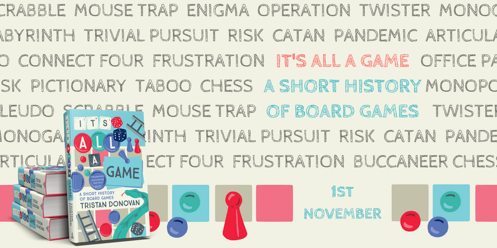 Happy publication day to <a href="/tristandonovan/">Tristan Donovan</a>, whose brilliant book  'It's All A Game' is OUT NOW, and makes the perfect Christmas gift for board game enthusiasts everywhere! 🎲 🎲
amzn.to/2Ot3DwA
