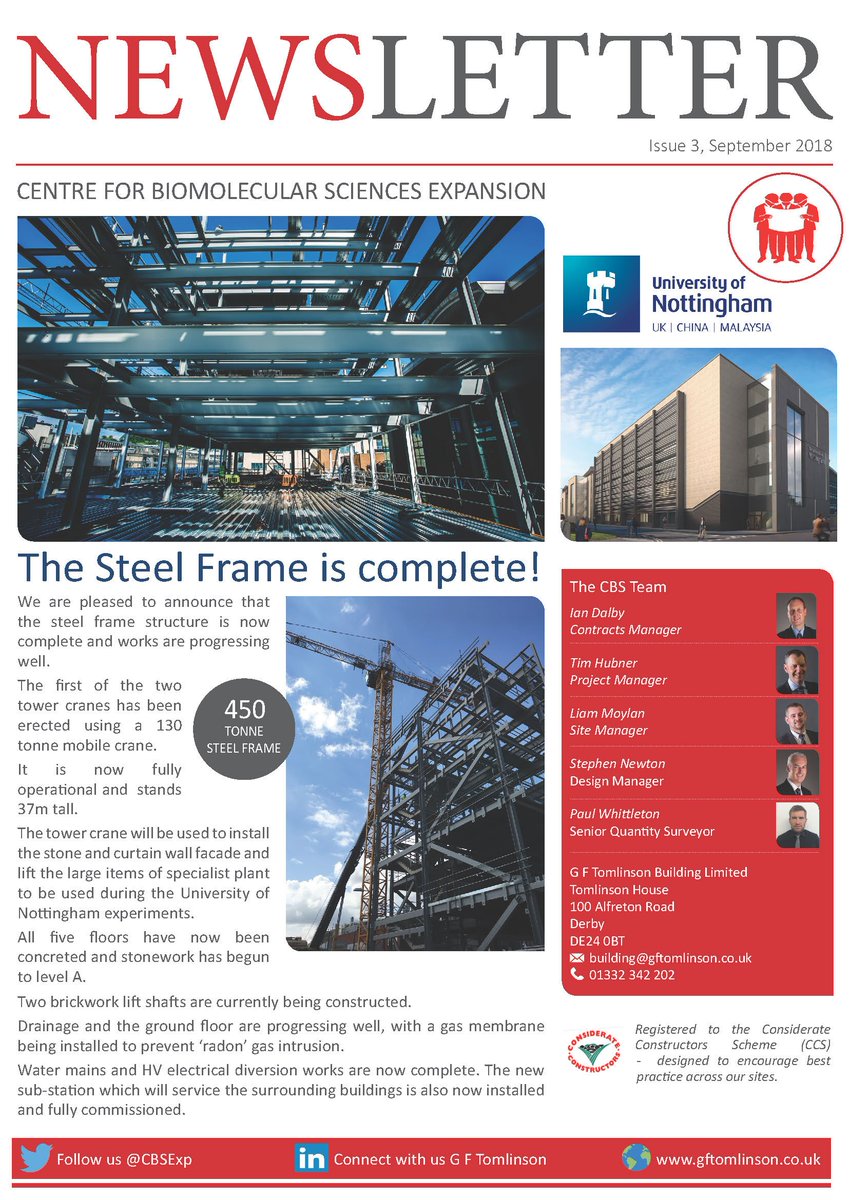 CBSExp's tweet image. Check out what's been happening at #CBSExp - The latest newsletter has now been issued! @UoNCapProj @burofour @BenoyGlobal #News #Progress