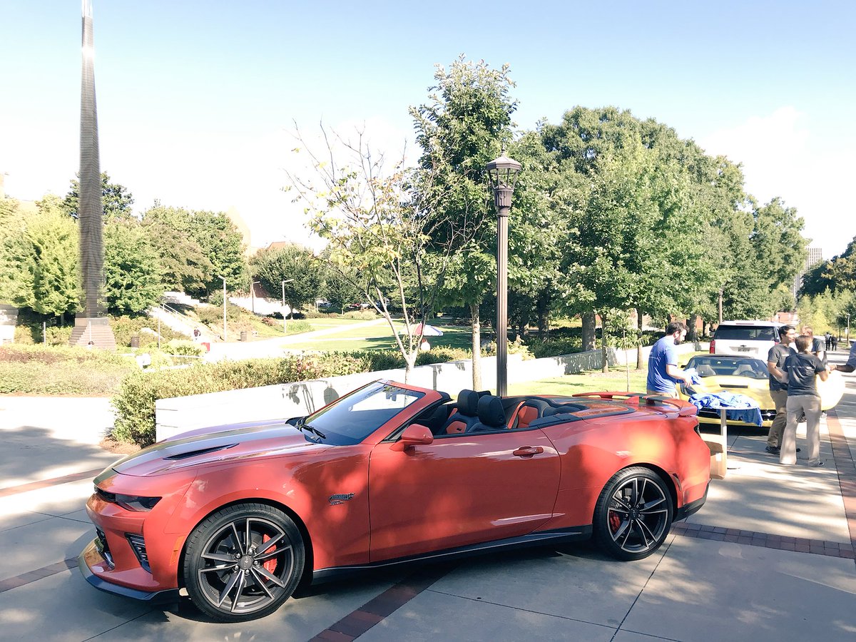 theGMbuzz's tweet photo. Grab a shirt and a sweet ride at the Tech Green today!! https://t.co/n7DynJJb2k