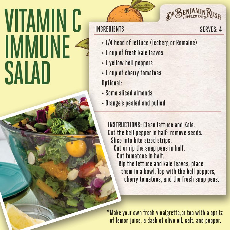 SupplementsDr's tweet photo. School is back in and so are the germs! Fight back with this Vitamin C Immune Salad!
#health #backtoschool #vitamins #vitaminC #fitness #HealthyEating https://t.co/5ehEAj48Vp