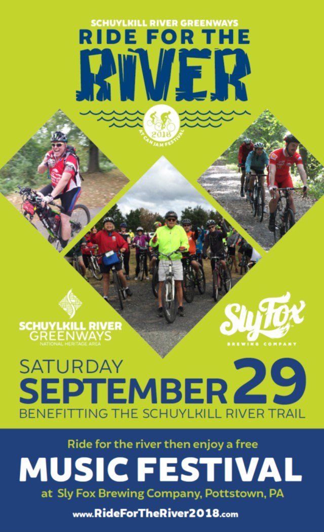 schuylkillriver's tweet photo. 📣📣LAST DAY to get a guaranteed Ride for the River T-shirt at https://t.co/Wj4sHsfbzl. A limited supply will be available on Sept. 29th so save yourself the 🤦‍♂️🤦‍♀️&amp; order NOW. Sign up for the 🚲ride along the #SRT while you're at it. ONLY 9 DAYS LEFT TO REGISTER ONLINE. https://t.co/j8TBMp5dFz