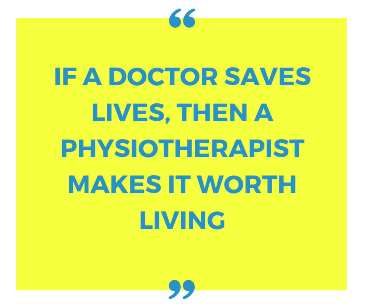 Physio for life 💙