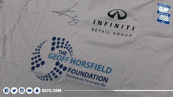 BCFC's tweet image. 🚨 WIN @KingJota's warm-up @Geoff_Hors_Foun t-shirt from last week's game with @WBA.

To enter, simply retweet this post!

🔵🙌 #BCFC