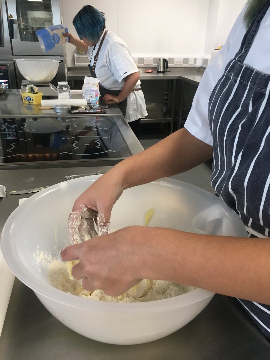 Some fantastic scone making techniques today <a href="/riseholmecampus/">Riseholme College</a> with the new level 2 professional cookery students