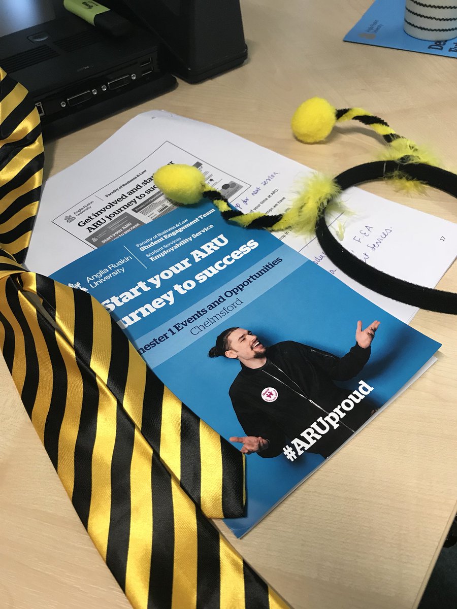 DrSallyEverett's tweet image. Managed to get my bee costume into today’s welcome talk. I think new @ARU_BusinessSch students thought this particular deputy dean was a little eccentric! #WelcomeToARU