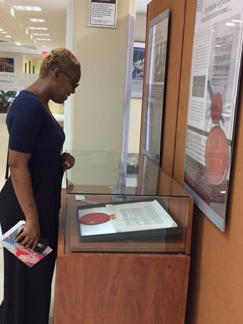 uwimuseum's tweet photo. #FirstVisitor today is a recent @UWImona grad from #StVincent & the Grenadines; one of the Caribbean mix at Mona. @UWIMonaGuild @DiscoverSVG https://t.co/BtTnZteFa4