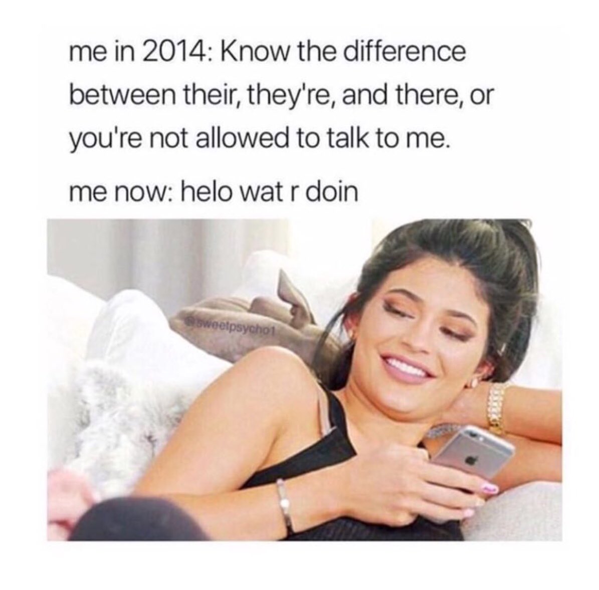 BeccaMVP's tweet photo. This is so me ππ #WhatIsGrammar #ASpellingBeeIsMyWorstNightmare https://t.co/5bPgXB33Uo