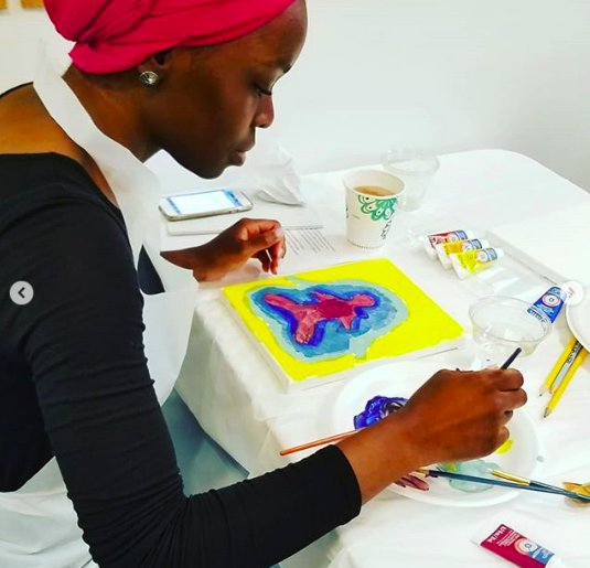 Paint & Sip Power Hour Soothes ATL Community