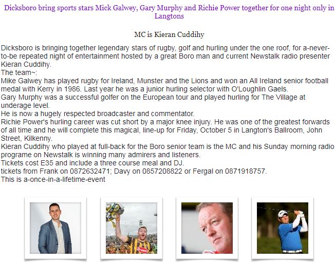 Dicksboro GAA & Camogie Club tweet media