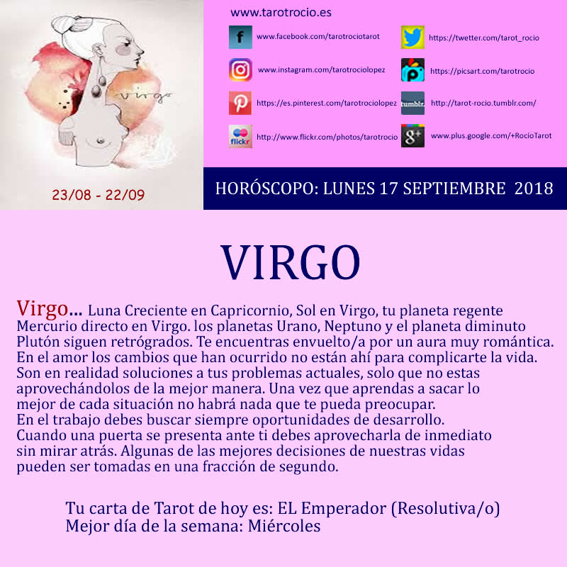 tarot_rocio's tweet photo. #Virgo: #Virgoniana, Virgoniano...  #Luna #Creciente en #Capricornio, #Sol en #Virgo, tu #planeta #regente #Mercurio directo en #Virgo, los #planetas #Urano, #Neptuno y el #planeta diminuto #Plutón siguen #retrógrados. Te encuentras envuelto/a por ❤️❤️
https://t.co/7gXpKUnOH8 https://t.co/Ds1aYUM9Qt