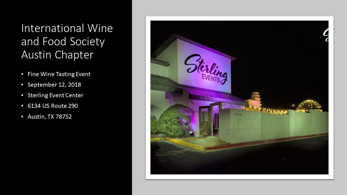 Check out the photos from our 09/12 Fine #Wine Tasting Event at the Sterling Events Center: iwfs.org/americas/austi… #food #AustinTX