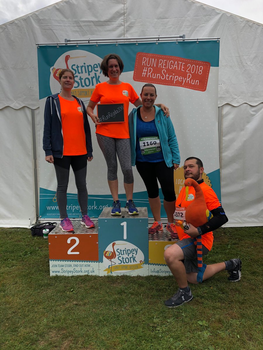 Great day at #runreigate yesterday. No personal bests but lots of fun &amp; lots of orange!! #RunStripeyRun #teamstork