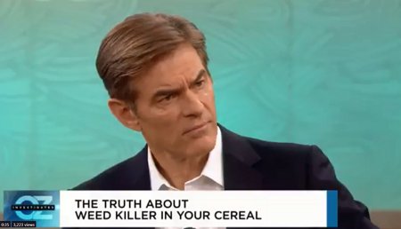CamiDRyan's tweet photo. If you get caught up in the magical world of Dr. Oz's Season 10 premiere today about "weedkiller in your cereal", you might find some of the information and links in the thread below useful... #glyphosate 1/n https://t.co/SeMRHPFPLF
