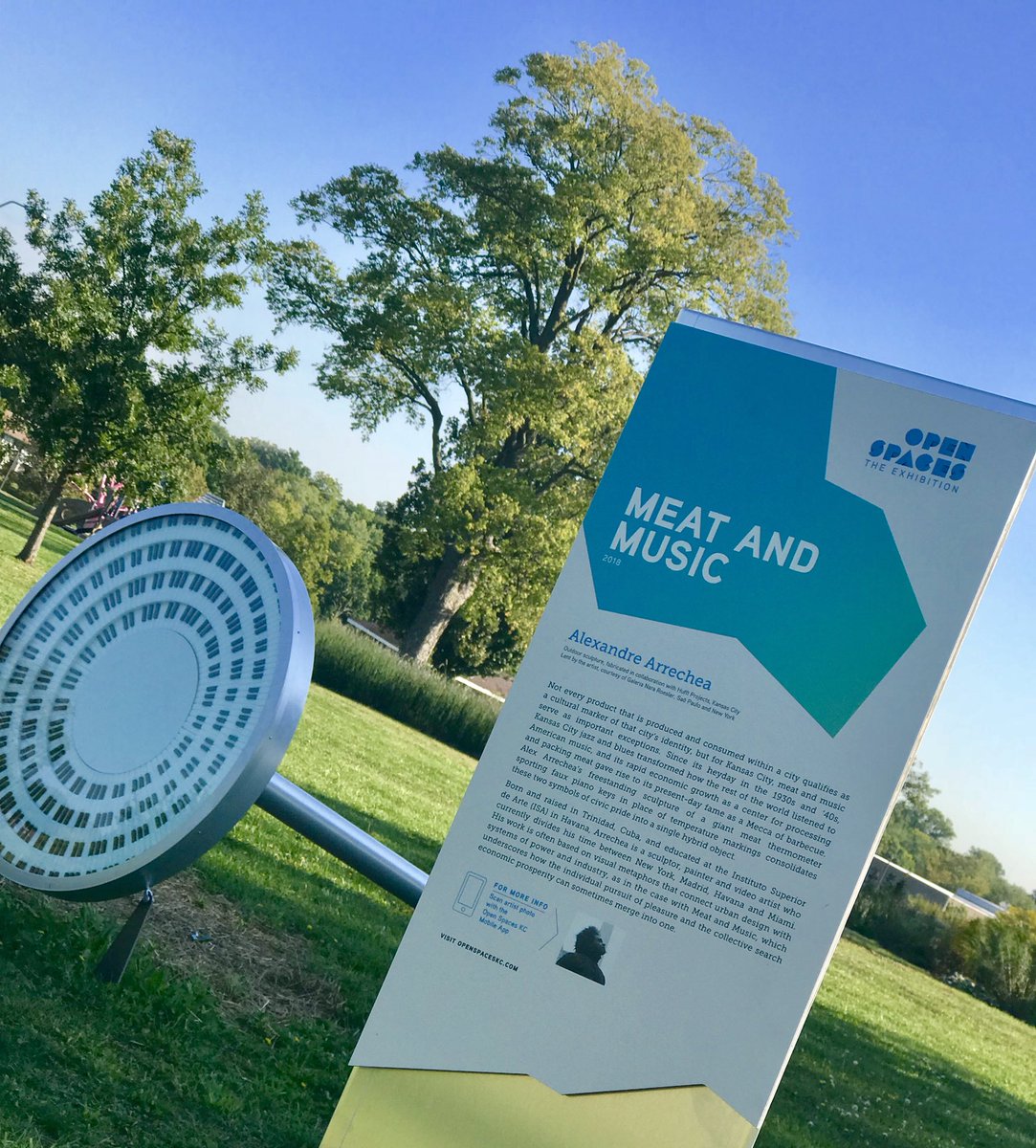 KCMOParks's tweet photo. Another #OpenSpacesKC installation in Swope Park! #MeatAndMusic by Alexandre Arrechea #KCParks #WhereKCPlays @OpenSpacesKC https://t.co/WDWWAs98ch