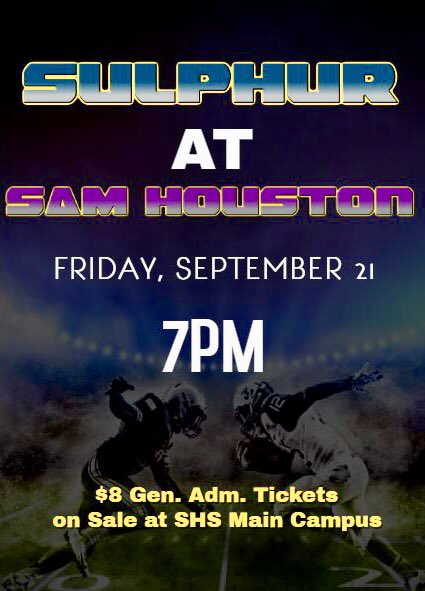 SulphurTor's tweet image. DO YOU REMEMBER ?
21st Night of SEPTEMBER
Sulphur AT Sam Houston
7pm
$8 General Admission Tickets Sold at SHS Main Campus 

Lets Pack Bronco Stadium Like No Other Team in SWLA can at this first district game! #GoTors #21stNightOfSEPTEMBER 🎶#DancingInSeptember 🎶