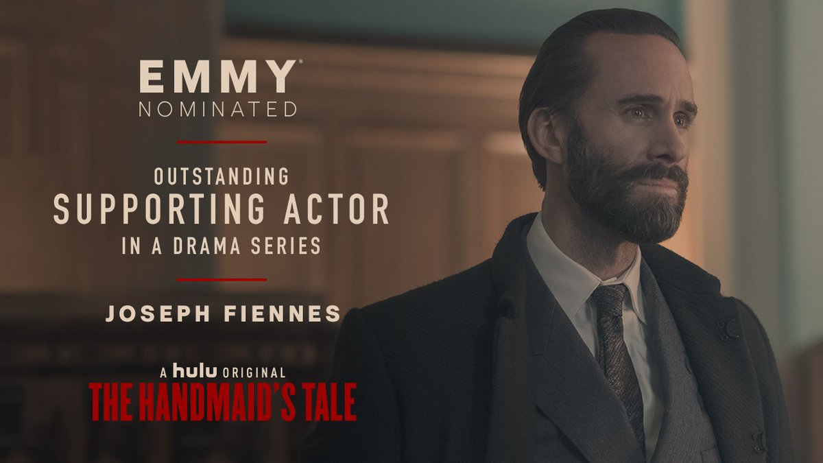 Wishing our #JosephFiennes all the best for the #Emmys TONIGHT!! #BestSupportingActor #nominee <a href="/HandmaidsOnHulu/">The Handmaid's Tale</a>