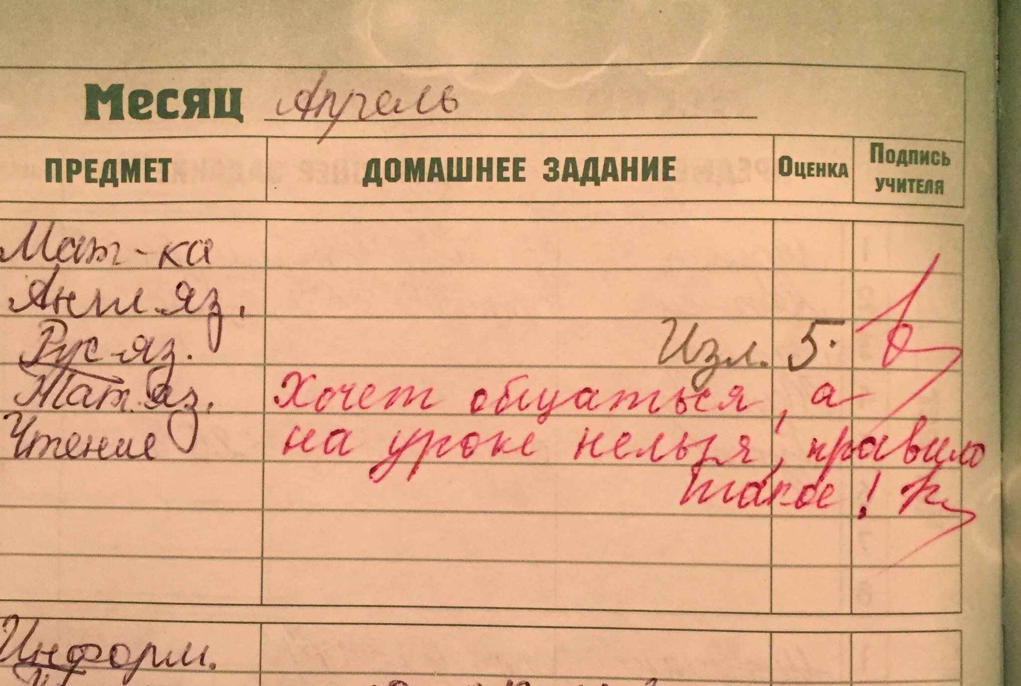 Прикольные подписи учителей в дневниках
