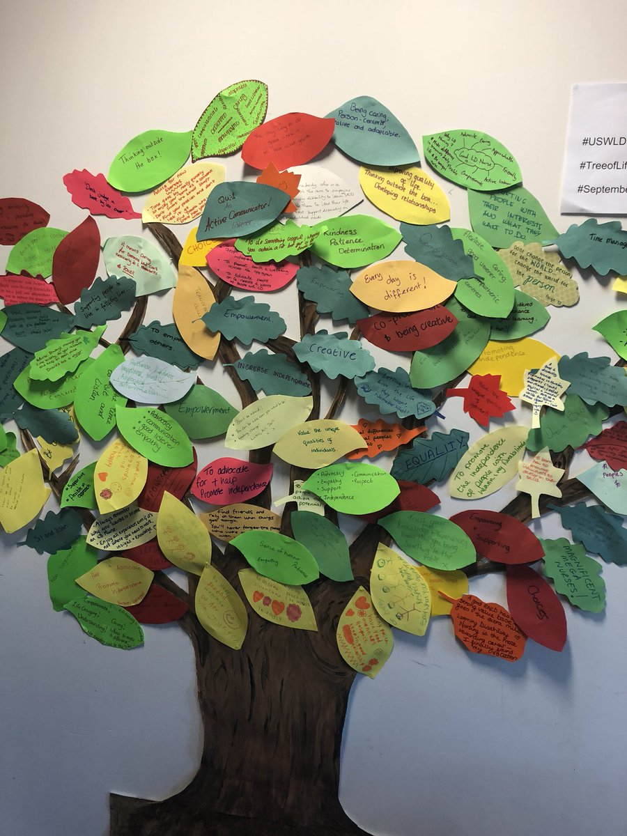 paularich1977's tweet photo. What a day! We have travelled through a whole lifetime today exploring learning disability services thru the ages... hereโs our completed #TreeOfLife looks fab! Well done September 2016 you smashed it! And thank you to all our guests and attendees. #USWLD18 https://t.co/kYaEHEXaiV