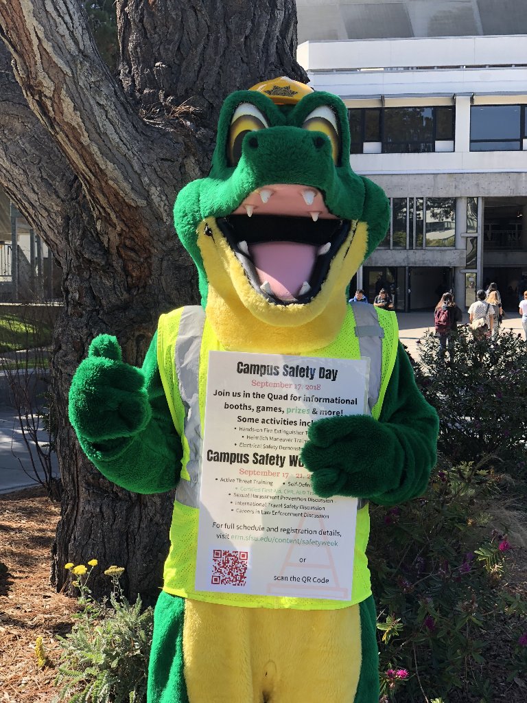 SFSU's tweet photo. Join us on Campus Safety Day (9/17) or attend any session during the week to receive a raffle ticket. Prizes include hand-crank radio, Life Straws, LuminAid Lantern and more! You can receive 1 ticket for every session attended. Winners will be chosen on Friday 9/21! #SFStateSafe https://t.co/g9b5W1WxOM