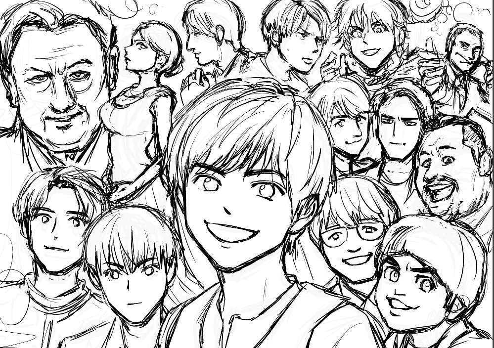 んん～～～～～ 近日中に描き終えたいですね。。。 