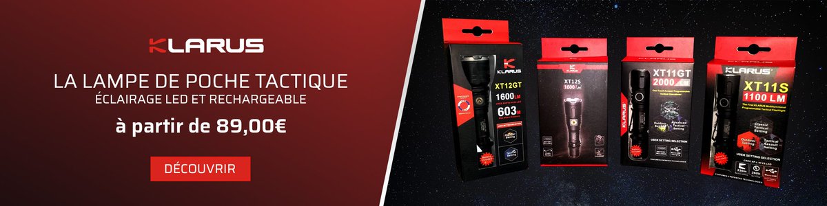 feynocom's tweet image. Les lampes torches rechargeables à #LED de #Klarus sont fabriquées selon les spécifications militaires alliant puissance, robustesse, fiabilité et étanchéité ➤ feyno.com