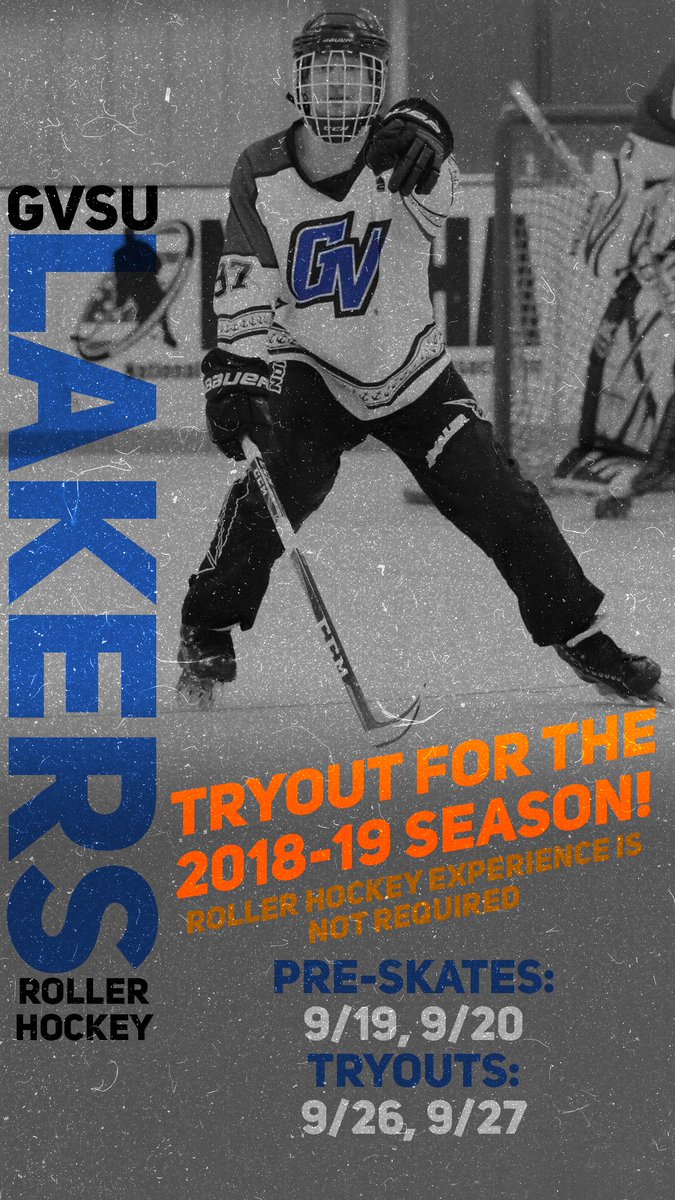 Know of any hockey players (ice or roller) at GVSU?  

Help us spread the word and grow the family! 

#GVSU 
#CollegeRollerHockey