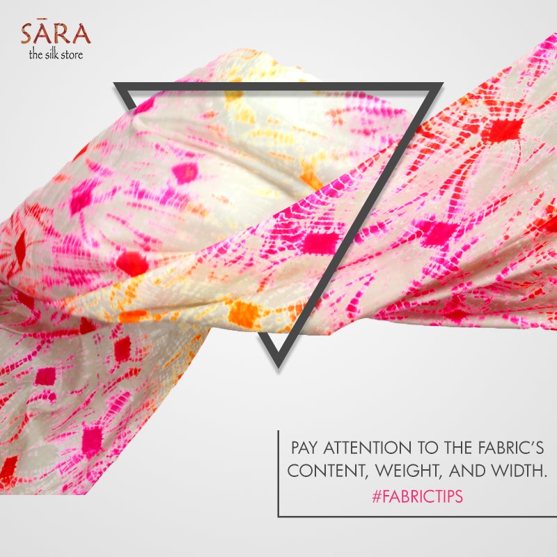 SaraSilkStore's tweet image. For graceful aesthetic effect on an #outfit, the drape of fabric plays a significant role. Fabrics with fluid drape look gorgeous for figure-hugging outfit. Moderate drape is most versatile type of drape as they can hold a pleat well, they are neither crisp nor flowy. #FabricTips