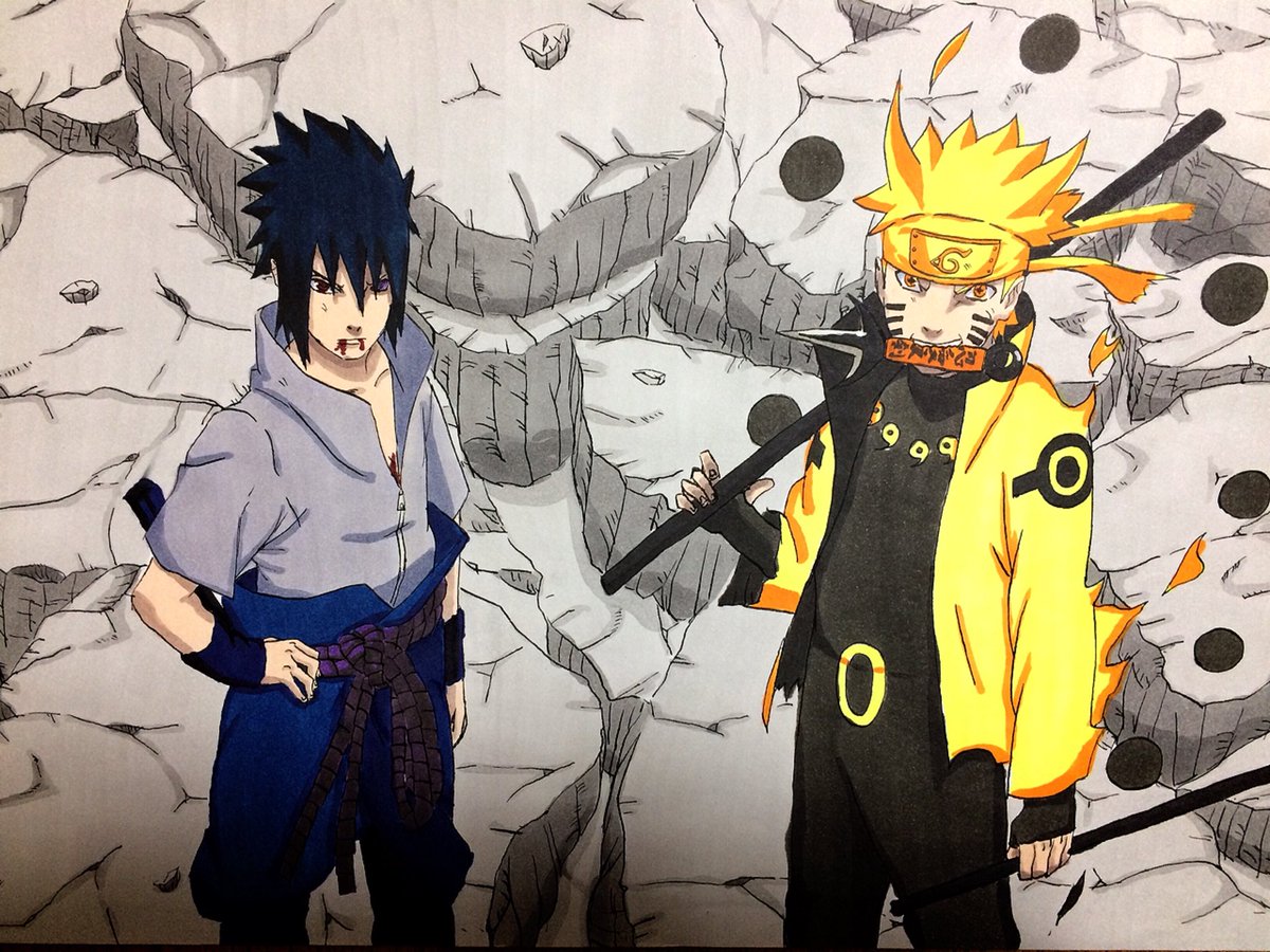 竜也 Ar Twitter ナルトとサスケです 5年くらい前に描いたのを書き直しました 下書きですけど Naruto Naruto疾風伝 うずまきナルト うちはサスケ ナルトとサスケ イラスト好きな人と繋がりたい イラスト