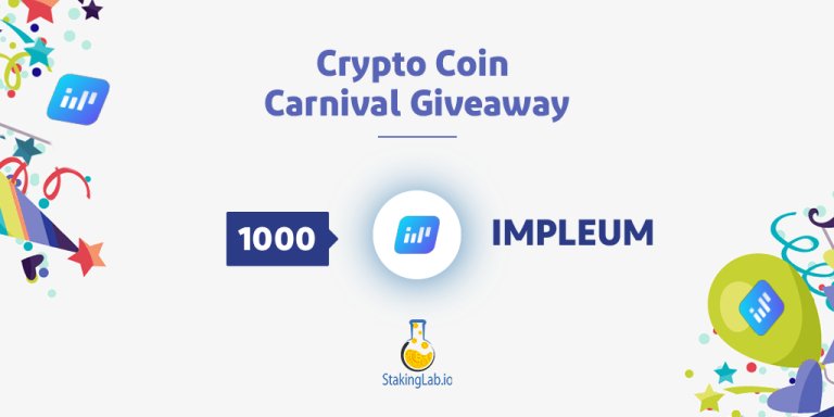 BuMa_BTC's tweet photo. Crypto Coin Carnival Time! 🎭
@impleum 1000 #giveaway! 🥁🎉
➡️Follow @Staking_Lab & @impleum
➡️RT with your SL Username & tag a friend
➡️join IMPLEUM Discord: https://t.co/qi03NM2RVz
➡️Post your Addy in our #impleum channel https://t.co/yz5PuipAwx
#cryptocoincarnival https://t.co/7tFe4uLMDl