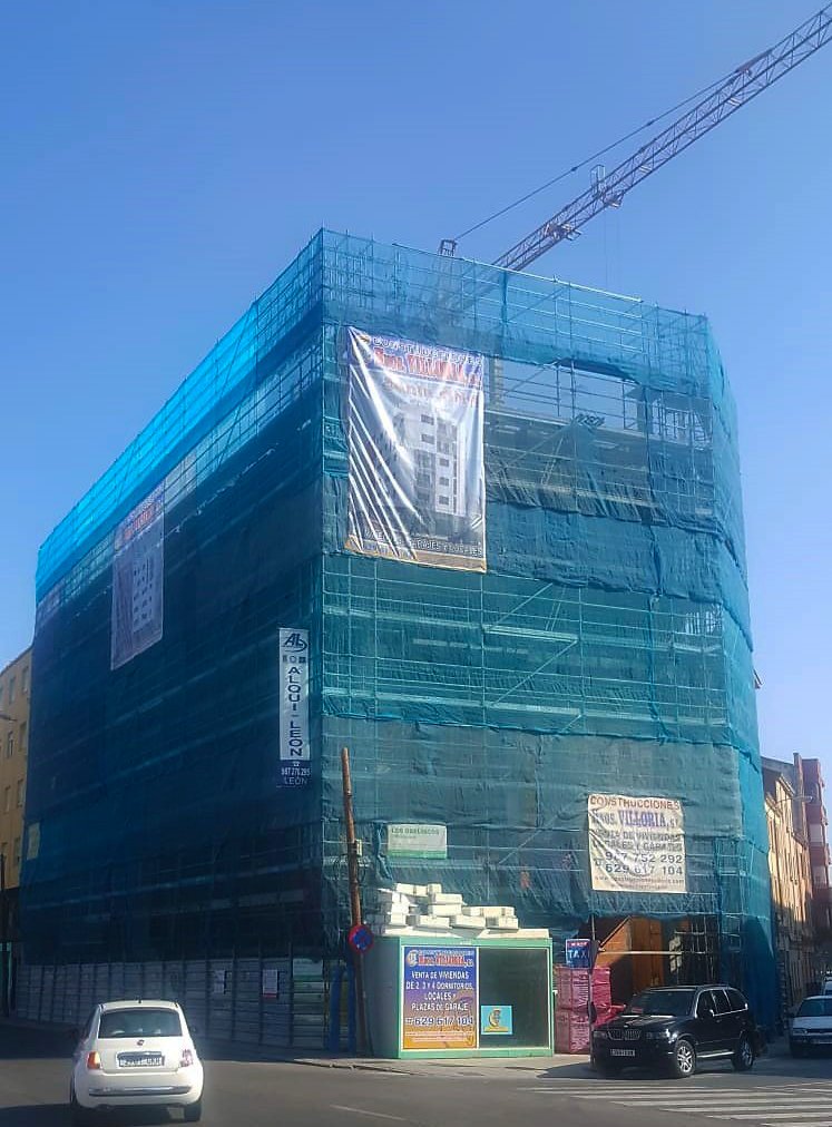 Finalizamos los trabajos de ejecución de #estructura de hormigón 🚧 para #PromocionesVilloria en su obra🏗 de 20 #viviendas🏠 en la plaza santa Ana de📍#leonesp