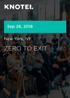 Power networking, cocktails and conversation with a few of NYC's startup stars as they discuss their path to IPO / Acquisition. Register today: events.knotel.com/zerotoexit/soc…