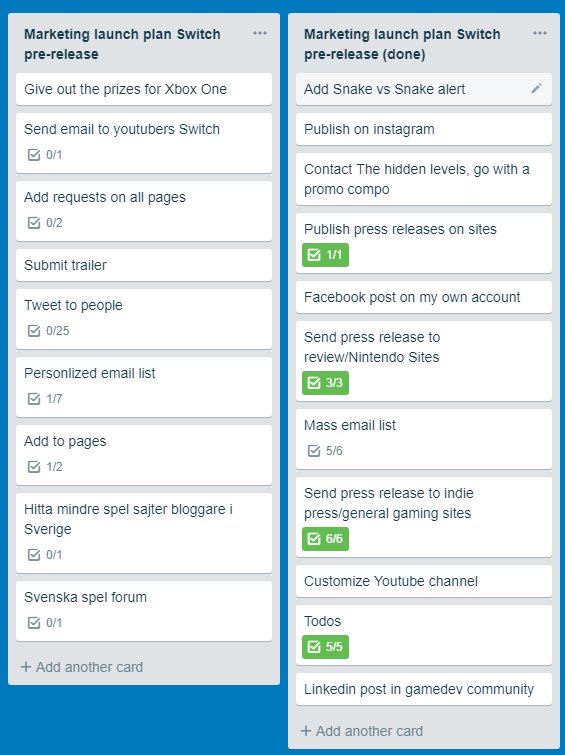 PrettyFlyDev's tweet image. Dear #GameDevDiary today was totally awesome but I&apos;m exhausted now. Snake vs Snake was launch on Nintendo Switch on pre-order and most of the day was spent on executing the very basic marketing plan I had. Still didn&apos;t get through it all #gamedev #indiegame #indiegamesreality