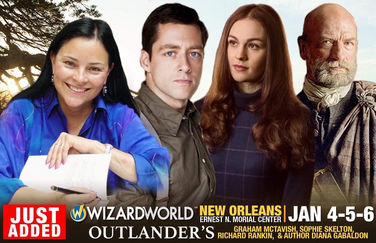 FAN EXPO HQ (@fanexpohq) on Twitter photo NEW ORLEANS: We're time traveling to the year 2019! Your first wave of guests are <a href="/Outlander_STARZ/">Outlander Universe</a> <a href="/RikRankin/">Richard Rankin</a> , <a href="/SkeltonSophie/">Sophie Skelton</a>, <a href="/grahammctavish/">.</a> PLUS author <a href="/Writer_DG/">Diana Gabaldon</a> !!
**Stay tuned for more announcements coming to your city and our 2019 TOUR!
**NOLA Tix: wizd.me/gaiq NEW ORLEANS: We're time traveling to the year 2019! Your first wave of guests are <a href="/Outlander_STARZ/">Outlander Universe</a> <a href="/RikRankin/">Richard Rankin</a> , <a href="/SkeltonSophie/">Sophie Skelton</a>, <a href="/grahammctavish/">.</a> PLUS author <a href="/Writer_DG/">Diana Gabaldon</a> !!
**Stay tuned for more announcements coming to your city and our 2019 TOUR!
**NOLA Tix: wizd.me/gaiq