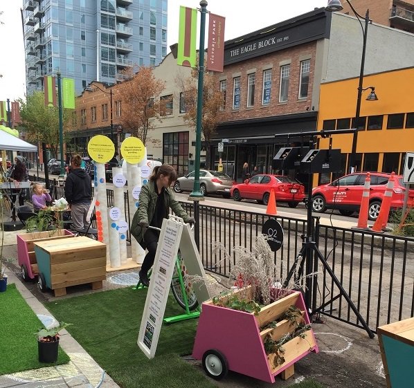 fedyyc's tweet photo. We’re all about tactical urbanism and placemaking, and this Friday is Park(ing) Day! Head downtown to check out the cool ways to transform parking spaces. https://t.co/BiUEF1ZpaU #yycplan https://t.co/SVrMuQf0kb