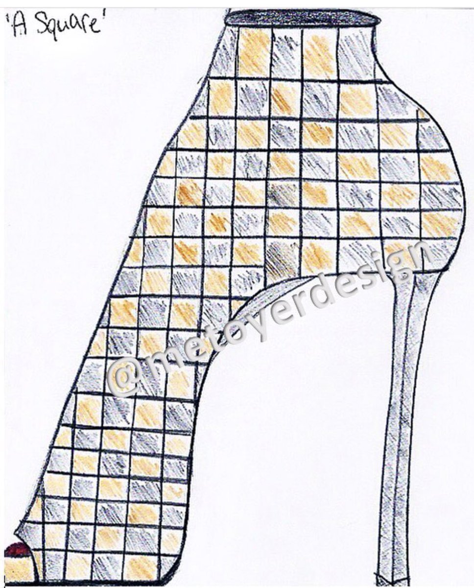 MetoyerDesign's tweet photo. This Monday’s ✏️ #drawoftheweek features, ‘Square’ 🔲 | A bootie that still let’s you show off some skin | An original by Nicole Metoyer. 
#copyright #trademark #houstonfashion #heels #stilletos #shoedesigner #fashiondesign #drawing https://t.co/GBethPBpGX