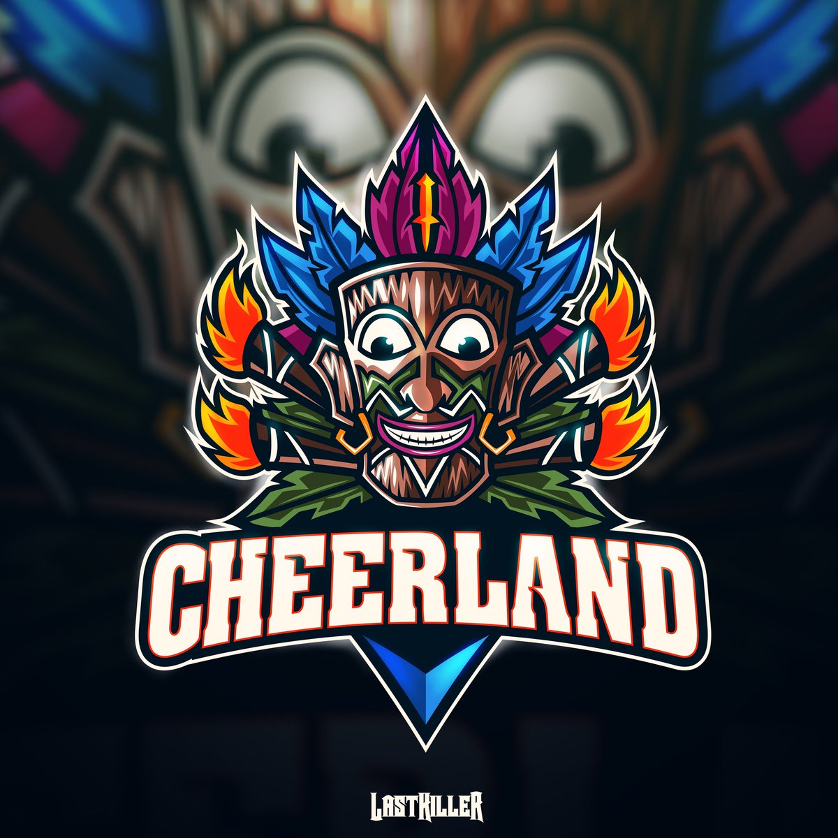 KillerArtworks's tweet photo. Just explore about my idea to the other style 😁.. 
.
#mascotlogo done for cheerland,
Commission from fiverr
.
#esport #branding #gaming #illustration https://t.co/eDNGJ0qijk
