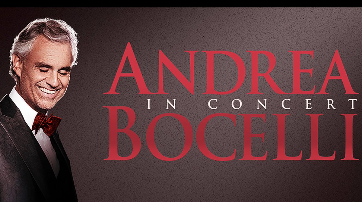 #AndreaBocelli. 