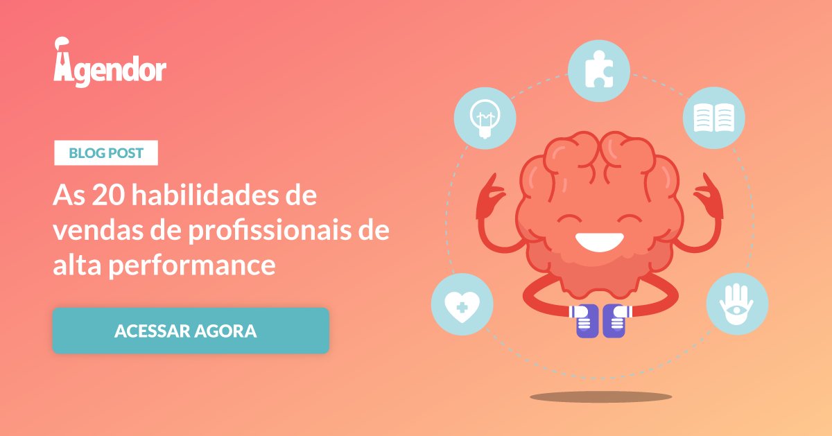 Você quer se tornar um vendedor de alta performance? Nós selecionamos 20 habilidades que você deve desenvolver para alcançar seu objetivo. Confira: bit.ly/2pdzkyN