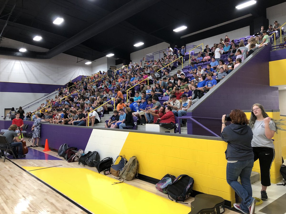 Full house of students for the Constitution Day celebration at Poyen Schools