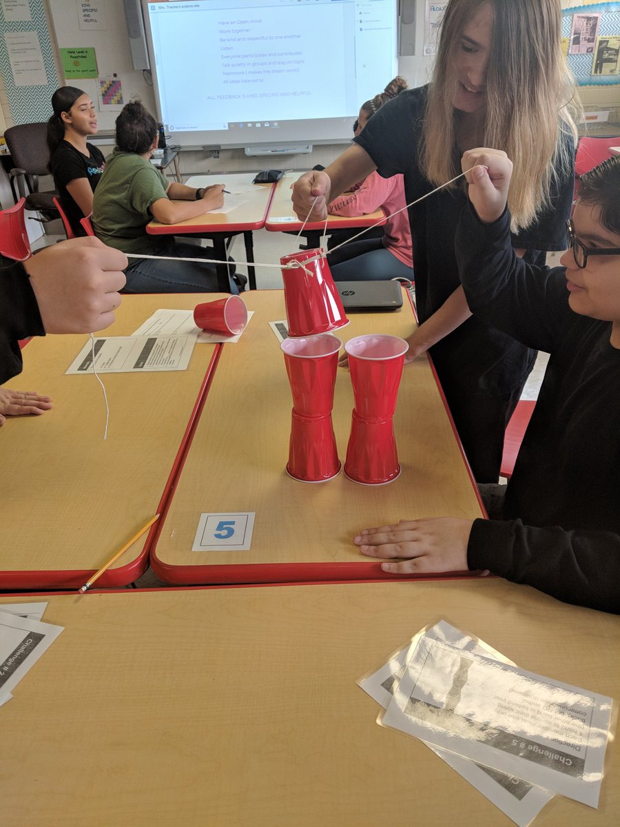 PamThacker8's tweet photo. New group stacking challenge! @MartinWildcats@pamthacker8 #BetterTogether #teamworkmakesthedreamwork https://t.co/d5tw5ASLKu