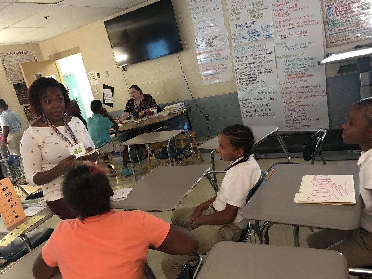 Check out these wonderful small groups in 6th grade language arts with Ms. Whitaker and Ms. Bailey!