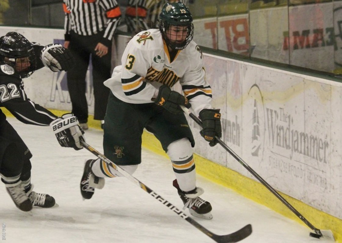 WHLOfficial's tweet photo. 🚨New #CWHL🚨
 @MarkStaff100 highlights former UVM Catamount, @GinaRepaci and her new role with the @ThunderCWHL: https://t.co/rNrYmRPLXR
#WomensHockey #MarkhamThunder https://t.co/v6AT3d7eXW