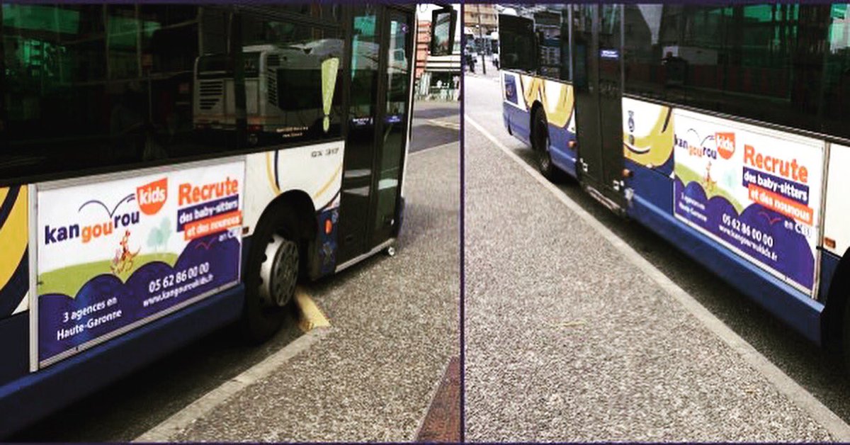 KangourouKids31's tweet photo. Opération recrutement sur les bus toulousains 🚌🚎 #onrecrute #job #enfant #parents #kangouroukids
#gardedenfants #babysitting #babysitter #gardeactive #babyacting #toulouse #colomiers #tournefeuille #blagnac #muret #grenade #hautegaronne #emploi #etudiant #nounou https://t.co/yDodg6Pczg