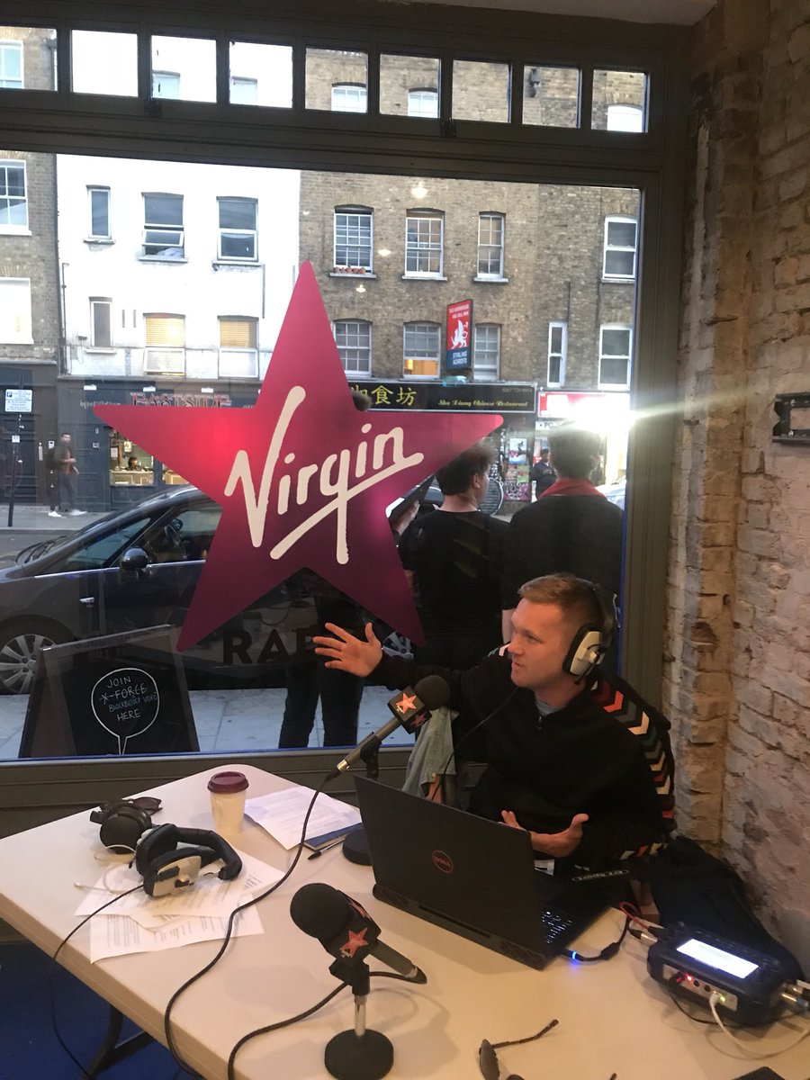 VirginRadioUK's tweet photo. We’re LIVE from #Blockbuster with @DeadpoolMovieUK!
https://t.co/VDzisAEMDE
#Deadpool2 #BlockBusterBack https://t.co/GzBtln5lMw