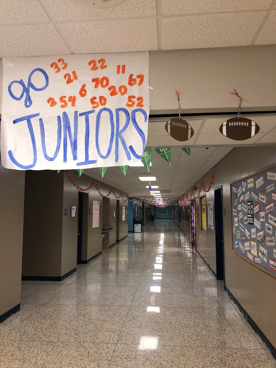 NMHS_Football's tweet image. The homecoming decorations look great! #ChargerPride