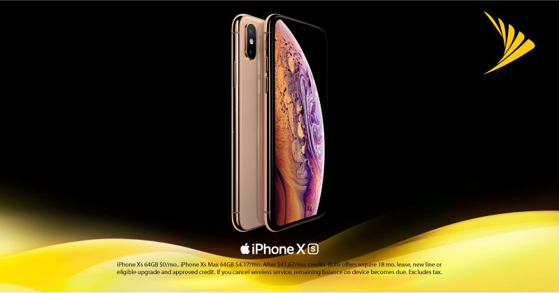 iPhone Season is just around the corner. Pre-order the amazing iPhone Xs for $0/mo. with eligible trade-in and Sprint Flex lease. Limited time offer. Ends 9/27.