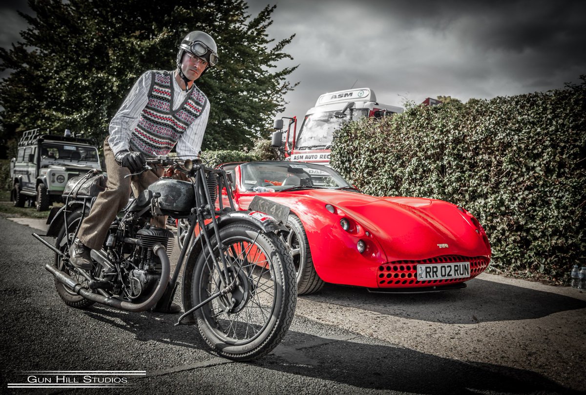 some serious time travel at Kop Hill #classicmotorcycle #TVR @Kop_Hill_Climb