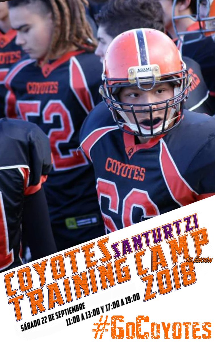 🔁Retwittea, dale ❤Me gusta y ven a pasar un buen día de football americano!

¡Anímate a descubrir un deporte de equipo emocionante, intenso y divertido! No dejes que te lo cuenten y ven a descubrirlo por ti mismo en #Santurtzi

¡Te esperamos éste sábado!

🏈 #GoCoyotes