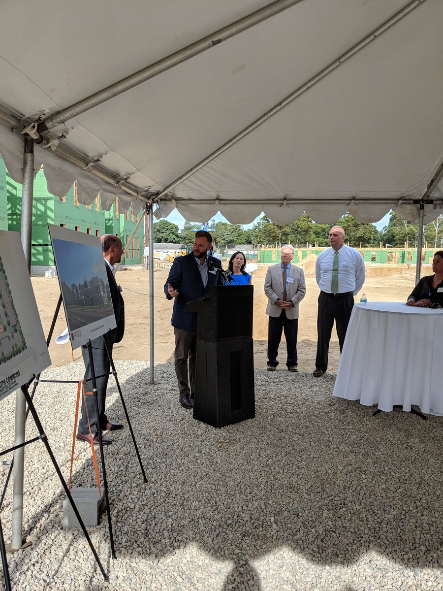 JulianCyr's tweet image. Excited to break ground at Yarmouth Commons with @TRWhelan, undersec. Chan of @MA_DHCD, and other municipal and private partners. Congratulations to @Yarmouth_MA for addressing the housing crisis on Cape Cod by embracing affordable workforce housing and supporting this project.